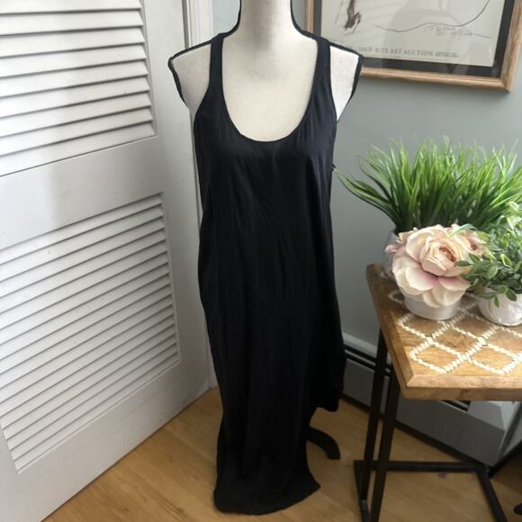 VICTORIAS SECRET Dress Womens M/L Black Maxi Racerback Scoop Neck Casual Beach - Picture 1 of 10